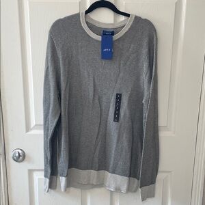 APT. 9 gray long sleeve NWT size large